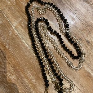J.Crew faux crystal necklaces (set of 2)